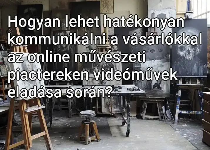 Hogyan lehet hatékonyan kommunikálni a vásárlókkal az online művészeti piactereken videóművek eladása során?