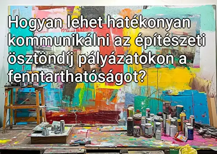 Hogyan lehet hatékonyan kommunikálni az építészeti ösztöndíj pályázatokon a fenntarthatóságot?