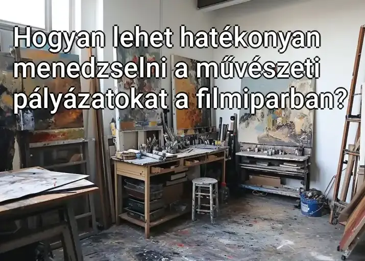 Hogyan lehet hatékonyan menedzselni a művészeti pályázatokat a filmiparban?