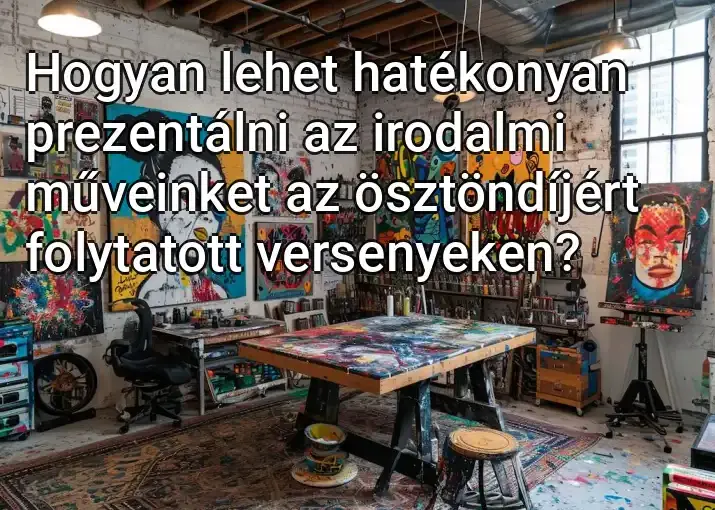 Hogyan lehet hatékonyan prezentálni az irodalmi műveinket az ösztöndíjért folytatott versenyeken?