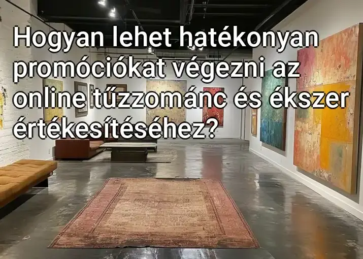 Hogyan lehet hatékonyan promóciókat végezni az online tűzzománc és ékszer értékesítéséhez?