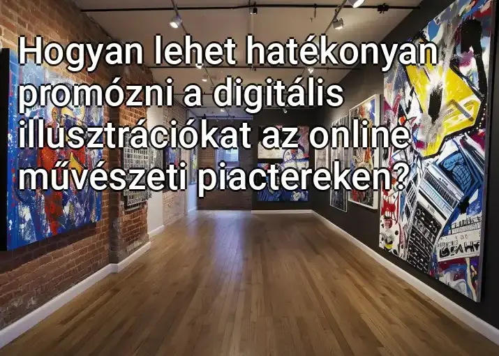 Hogyan lehet hatékonyan promózni a digitális illusztrációkat az online művészeti piactereken?