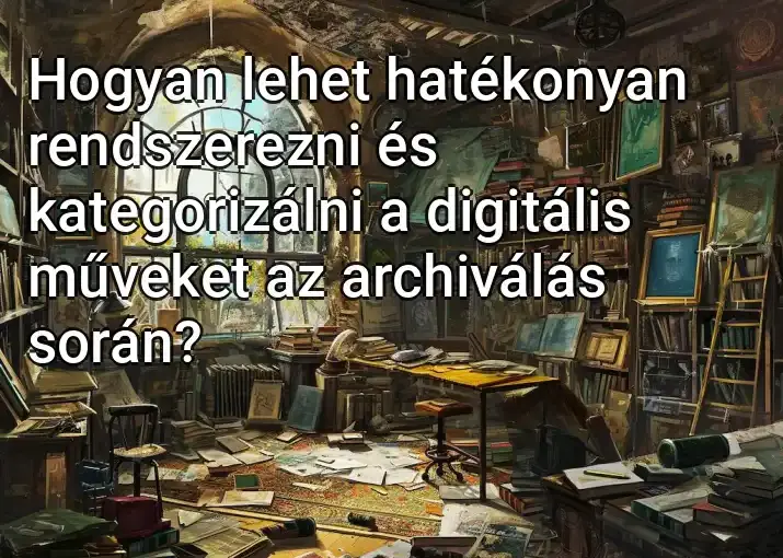 Hogyan lehet hatékonyan rendszerezni és kategorizálni a digitális műveket az archiválás során?