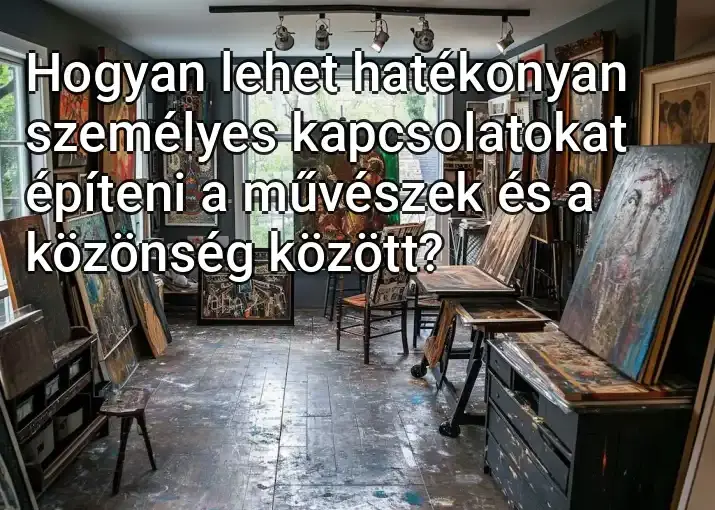 Hogyan lehet hatékonyan személyes kapcsolatokat építeni a művészek és a közönség között?