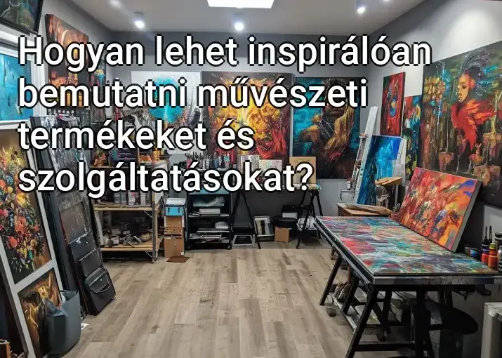 Hogyan lehet inspirálóan bemutatni művészeti termékeket és szolgáltatásokat?