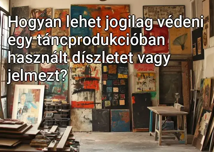 Hogyan lehet jogilag védeni egy táncprodukcióban használt díszletet vagy jelmezt?