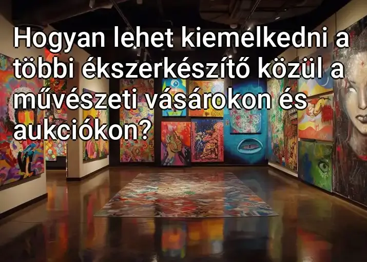 Hogyan lehet kiemelkedni a többi ékszerkészítő közül a művészeti vásárokon és aukciókon?