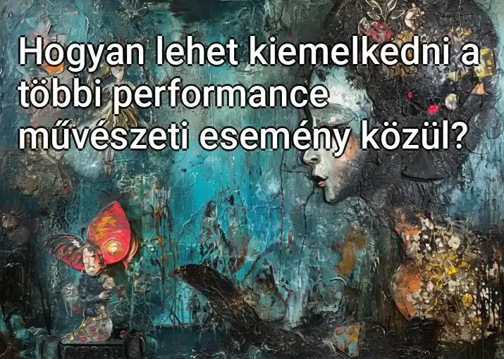 Hogyan lehet kiemelkedni a többi performance művészeti esemény közül?