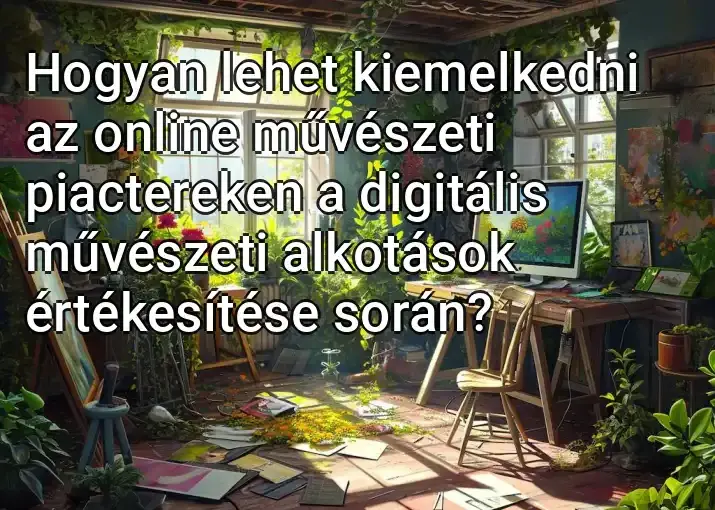 Hogyan lehet kiemelkedni az online művészeti piactereken a digitális művészeti alkotások értékesítése során?