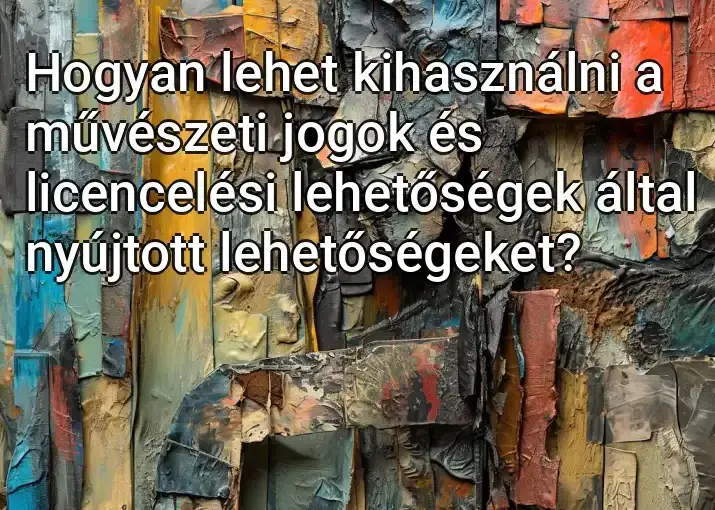 Hogyan lehet kihasználni a művészeti jogok és licencelési lehetőségek által nyújtott lehetőségeket?