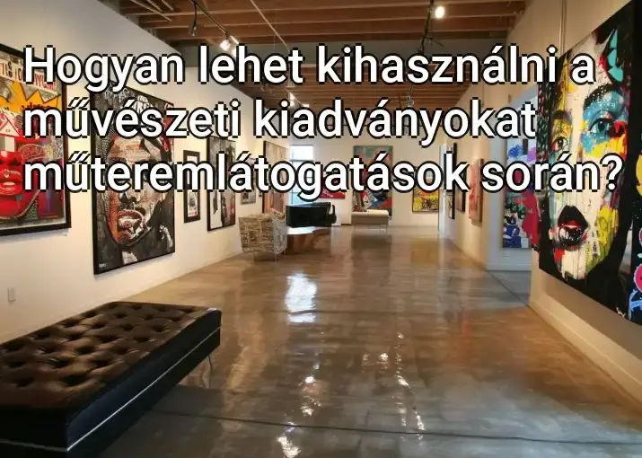 Hogyan lehet kihasználni a művészeti kiadványokat műteremlátogatások során?