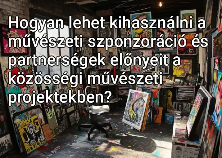 Hogyan lehet kihasználni a művészeti szponzoráció és partnerségek előnyeit a közösségi művészeti projektekben?