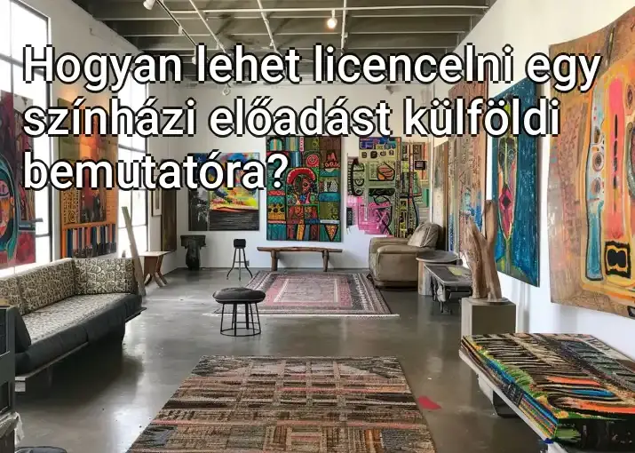 Hogyan lehet licencelni egy színházi előadást külföldi bemutatóra?