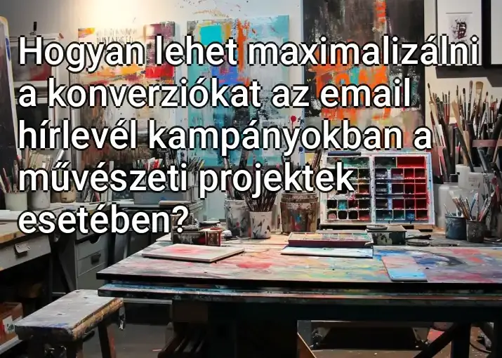 Hogyan lehet maximalizálni a konverziókat az email hírlevél kampányokban a művészeti projektek esetében?