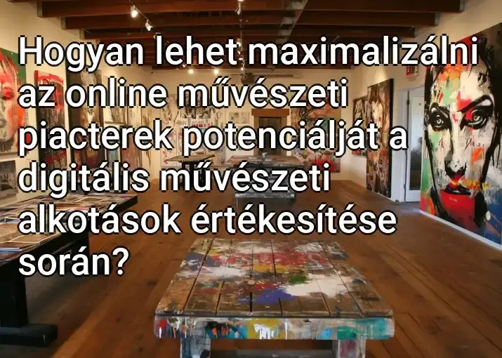 Hogyan lehet maximalizálni az online művészeti piacterek potenciálját a digitális művészeti alkotások értékesítése során?