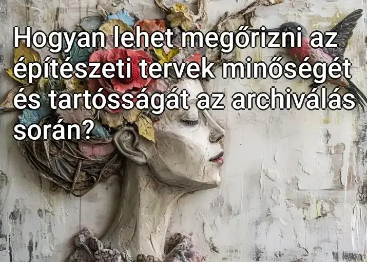 Hogyan lehet megőrizni az építészeti tervek minőségét és tartósságát az archiválás során?