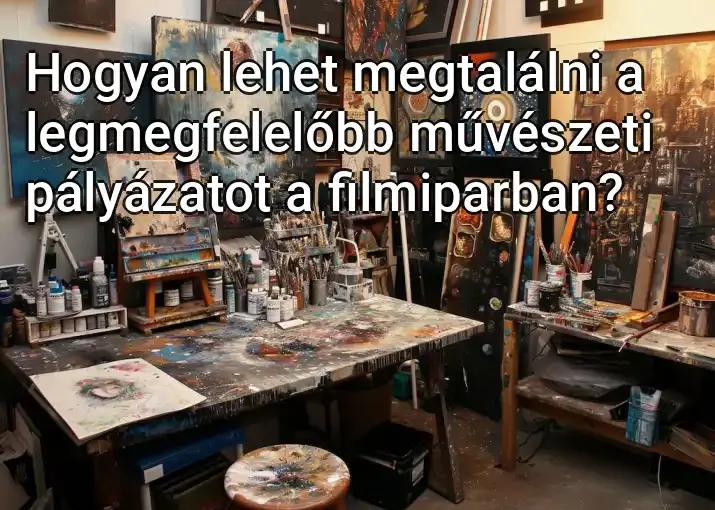 Hogyan lehet megtalálni a legmegfelelőbb művészeti pályázatot a filmiparban?