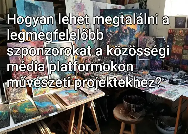 Hogyan lehet megtalálni a legmegfelelőbb szponzorokat a közösségi média platformokon művészeti projektekhez?