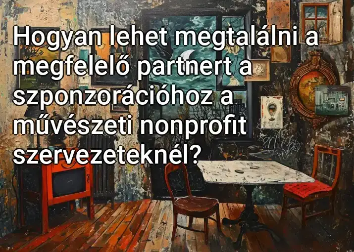 Hogyan lehet megtalálni a megfelelő partnert a szponzorációhoz a művészeti nonprofit szervezeteknél?