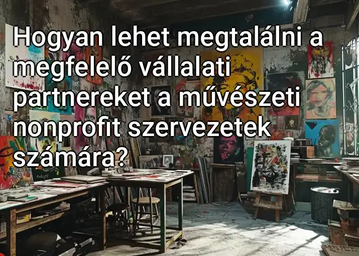 Hogyan lehet megtalálni a megfelelő vállalati partnereket a művészeti nonprofit szervezetek számára?