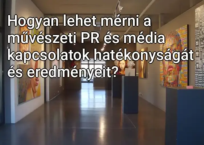 Hogyan lehet mérni a művészeti PR és média kapcsolatok hatékonyságát és eredményeit?