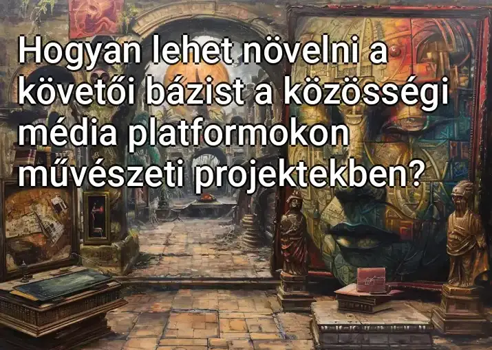 Hogyan lehet növelni a követői bázist a közösségi média platformokon művészeti projektekben?