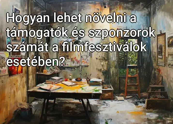 Hogyan lehet növelni a támogatók és szponzorok számát a filmfesztiválok esetében?