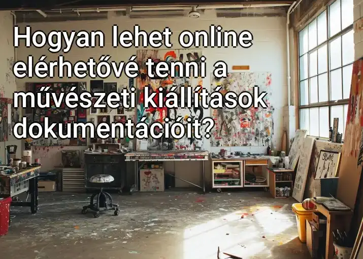 Hogyan lehet online elérhetővé tenni a művészeti kiállítások dokumentációit?