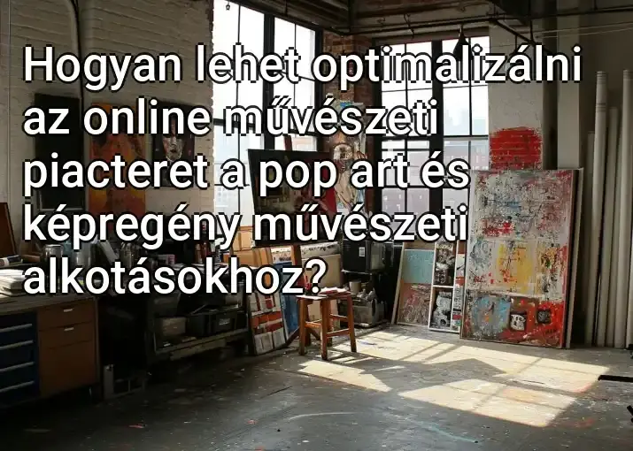 Hogyan lehet optimalizálni az online művészeti piacteret a pop art és képregény művészeti alkotásokhoz?