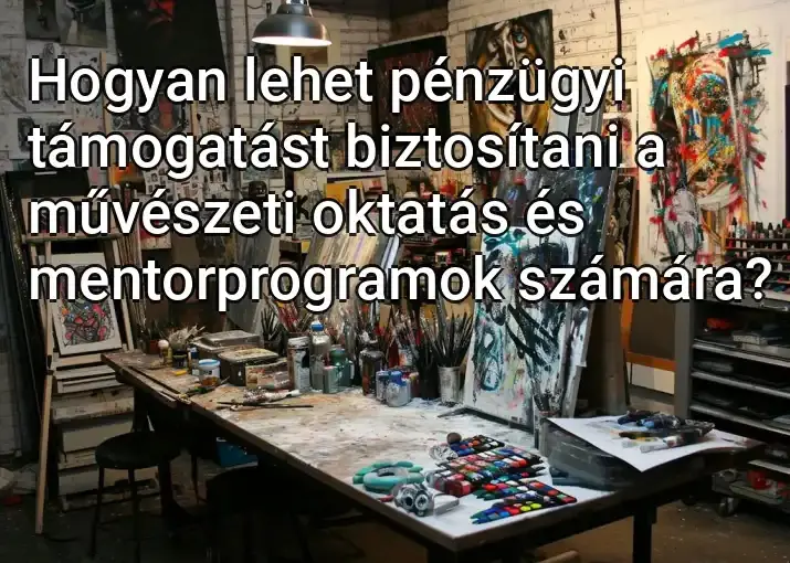 Hogyan lehet pénzügyi támogatást biztosítani a művészeti oktatás és mentorprogramok számára?