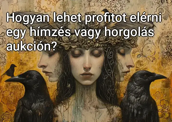 Hogyan lehet profitot elérni egy hímzés vagy horgolás aukción?