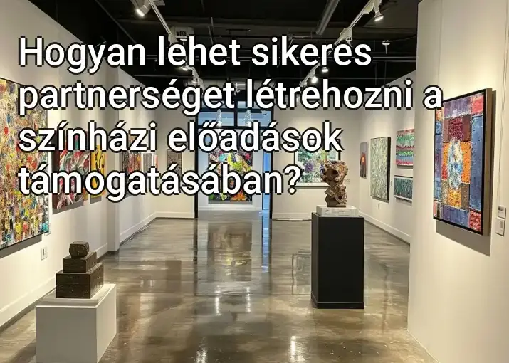 Hogyan lehet sikeres partnerséget létrehozni a színházi előadások támogatásában?