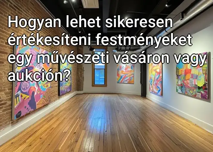 Hogyan lehet sikeresen értékesíteni festményeket egy művészeti vásáron vagy aukción?