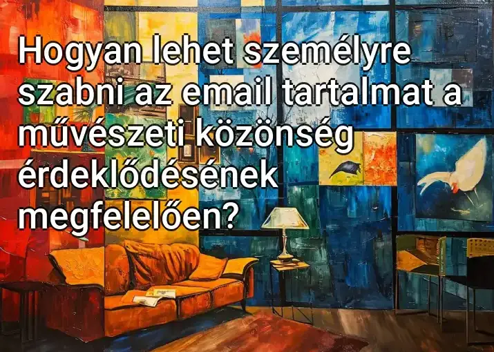 Hogyan lehet személyre szabni az email tartalmat a művészeti közönség érdeklődésének megfelelően?