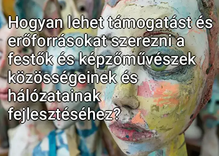 Hogyan lehet támogatást és erőforrásokat szerezni a festők és képzőművészek közösségeinek és hálózatainak fejlesztéséhez?