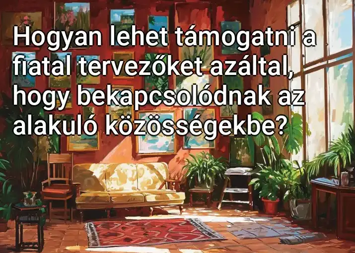 Hogyan lehet támogatni a fiatal tervezőket azáltal, hogy bekapcsolódnak az alakuló közösségekbe?