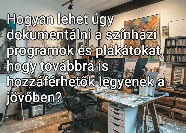 Hogyan lehet úgy dokumentálni a színházi programok és plakátokat, hogy továbbra is hozzáférhetők legyenek a jövőben?