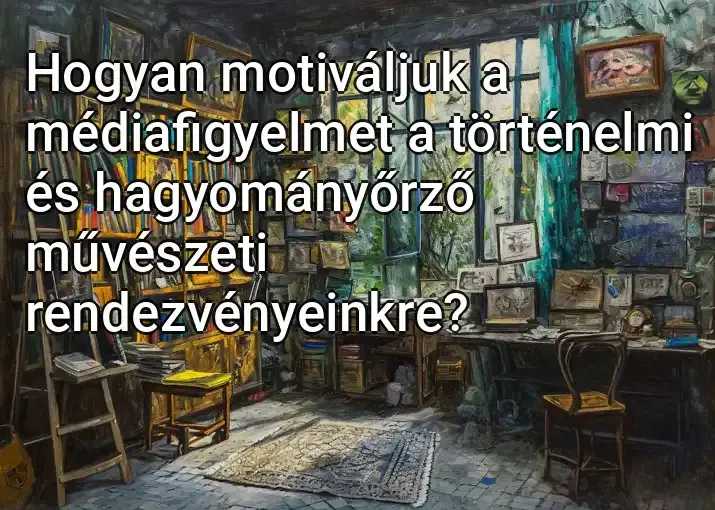 Hogyan motiváljuk a médiafigyelmet a történelmi és hagyományőrző művészeti rendezvényeinkre?