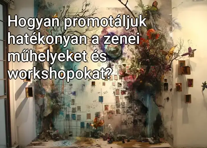 Hogyan promotáljuk hatékonyan a zenei műhelyeket és workshopokat?