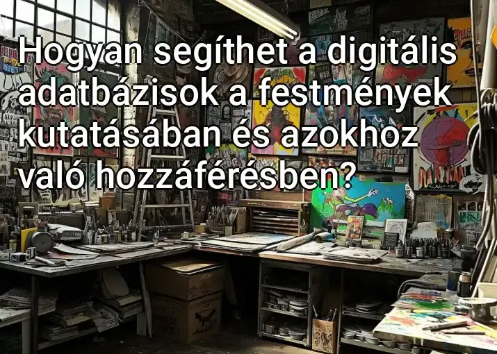 Hogyan segíthet a digitális adatbázisok a festmények kutatásában és azokhoz való hozzáférésben?