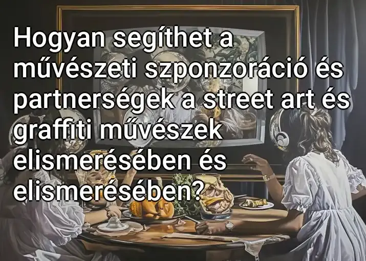 Hogyan segíthet a művészeti szponzoráció és partnerségek a street art és graffiti művészek elismerésében és elismerésében?