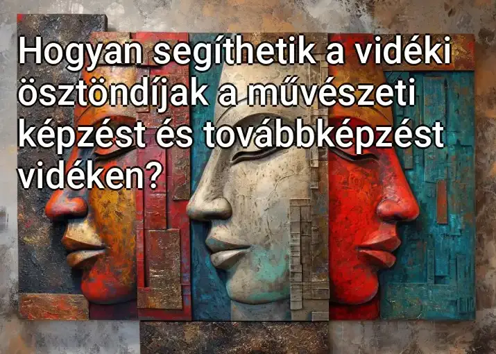 Hogyan segíthetik a vidéki ösztöndíjak a művészeti képzést és továbbképzést vidéken?