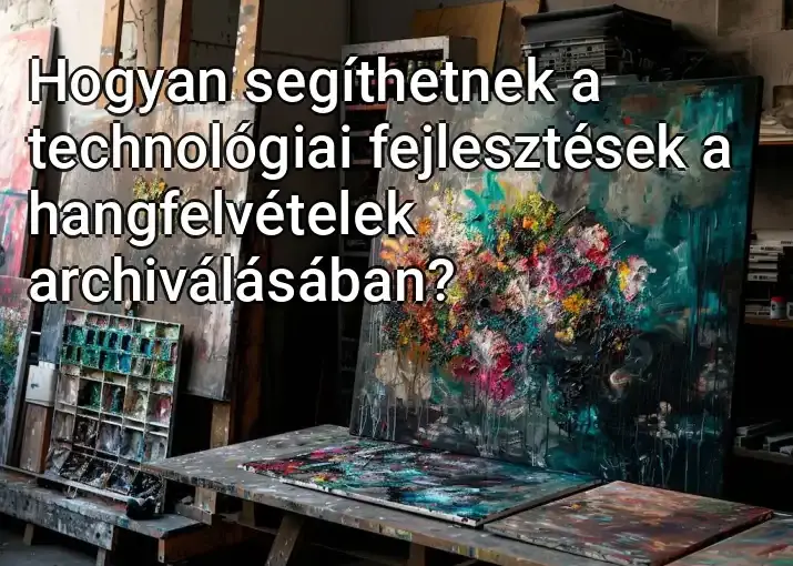 Hogyan segíthetnek a technológiai fejlesztések a hangfelvételek archiválásában?