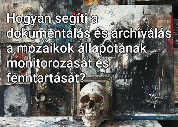 Hogyan segíti a dokumentálás és archiválás a mozaikok állapotának monitorozását és fenntartását?