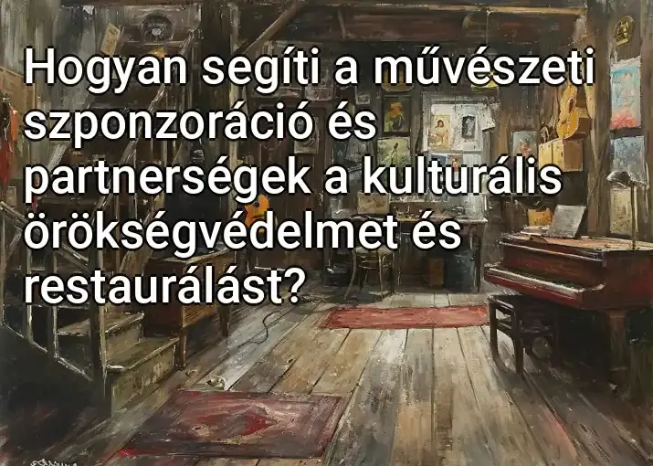 Hogyan segíti a művészeti szponzoráció és partnerségek a kulturális örökségvédelmet és restaurálást?