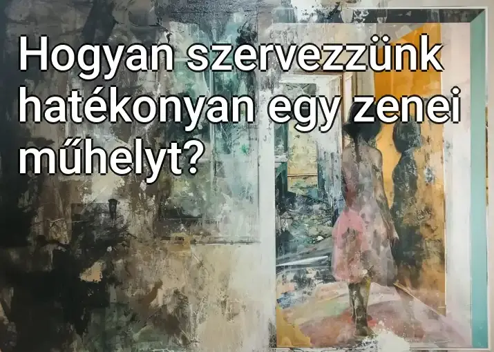 Hogyan szervezzünk hatékonyan egy zenei műhelyt?