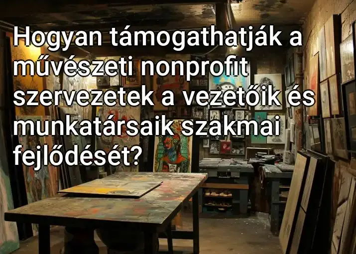 Hogyan támogathatják a művészeti nonprofit szervezetek a vezetőik és munkatársaik szakmai fejlődését?