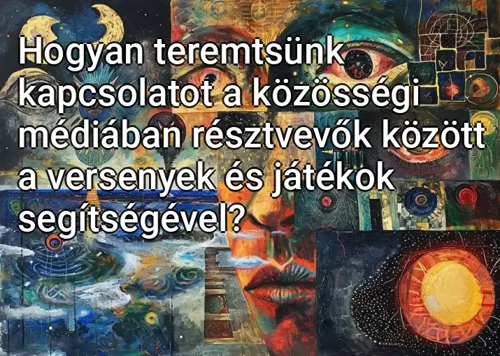 Hogyan teremtsünk kapcsolatot a közösségi médiában résztvevők között a versenyek és játékok segítségével?