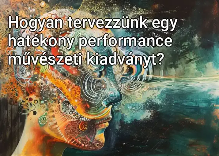 Hogyan tervezzünk egy hatékony performance művészeti kiadványt?