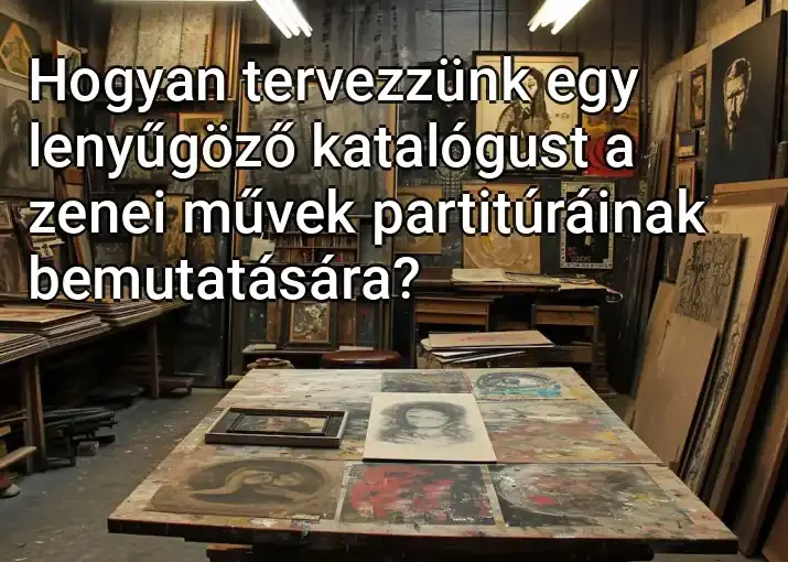 Hogyan tervezzünk egy lenyűgöző katalógust a zenei művek partitúráinak bemutatására?